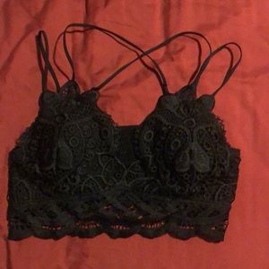 Black bralette with padding